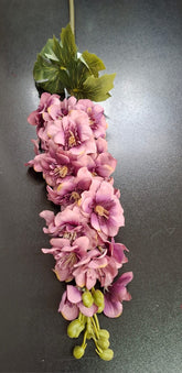 Fir Delphinium artificial mov prafuit 84cm- Material textil